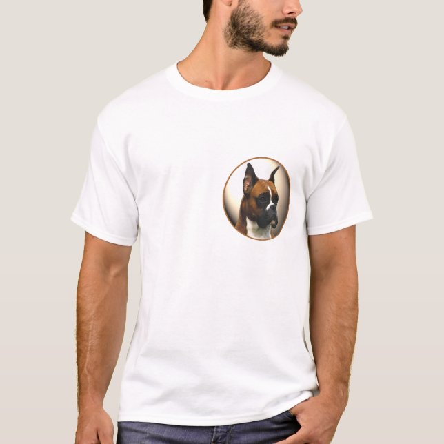 Boxer-Hund Tee Shirt (Framsida)