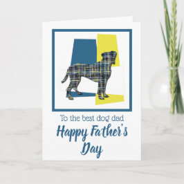 Boxer Hund TriColor Fars Dag Kort