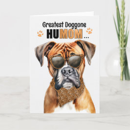 Boxer Hund Underbarare HuMOM Mors dag Helgkort