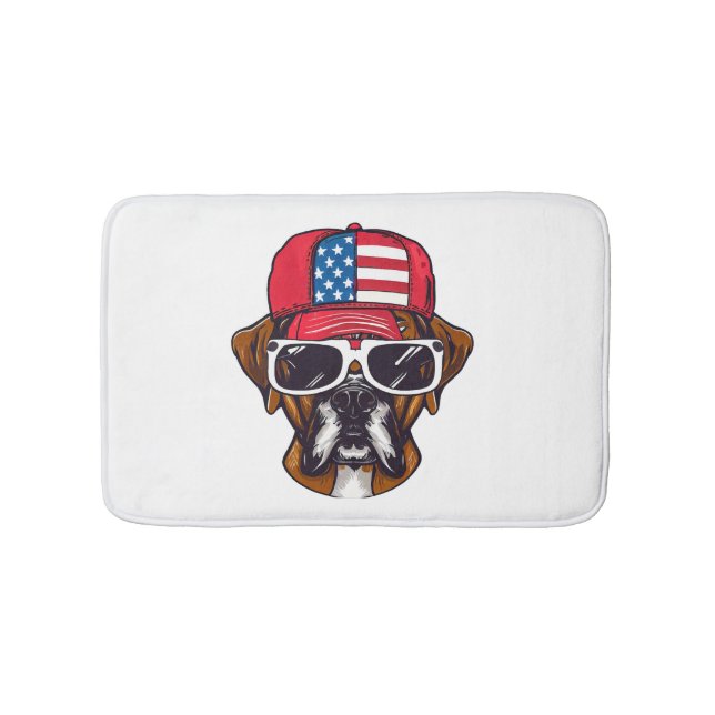 Boxer Hund USA Badrumsmatta (Framsidan)