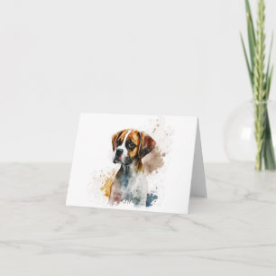 Boxer Hund valfritt Tillfälle-gratulationskort Kort