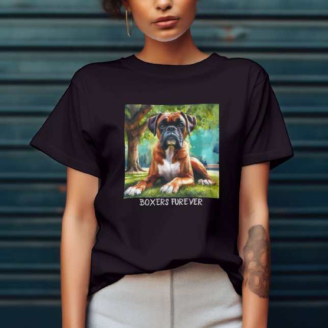 Boxer Hund 🐾Vicka Röven & Svansvaggar T Shirt (Skapare uppladdad)