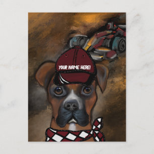 Boxer Hund Vykort