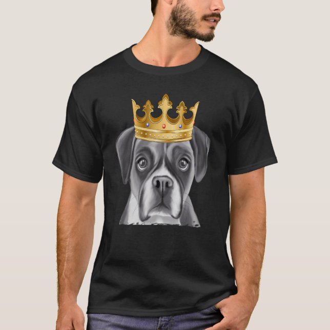 Boxer Hund Wearing A Krona T Shirt (Framsida)
