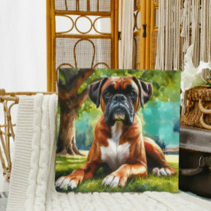 Boxer Hund 🐾 Wiggle Butts & Svan Wags Canvastryck