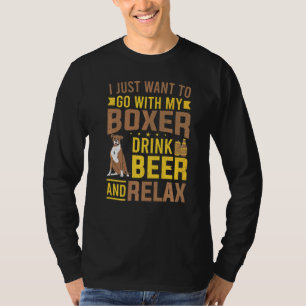 Boxer Hundägare, jag vill bara gå med min boxare D T Shirt