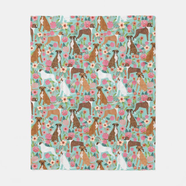 Boxer hundar filt - söt hund filt (Framsidan)