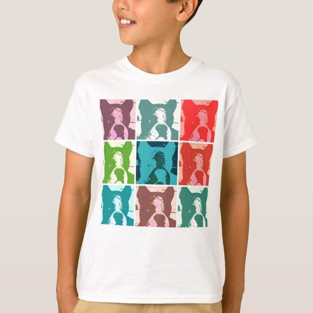Boxer Hundar T Shirt (Framsida)