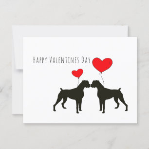 Boxer Hundar Valentines day med sällskapsdjur Vykort