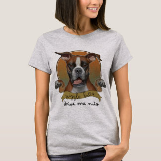 Boxer Hundar - Wiggle Butts driver mig Nöt T Shirt