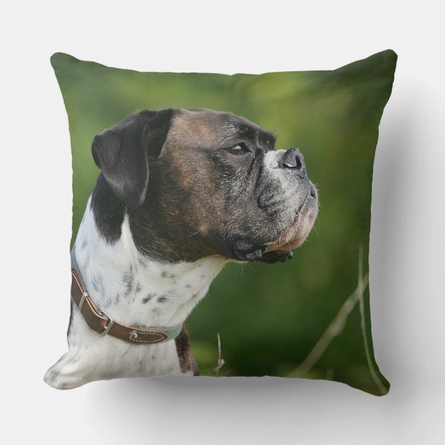Boxer Hundprofil Kudde (Framsida)