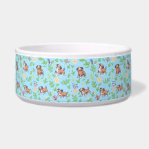Boxer Hundskål Vårblommig Husdjur Matning Design