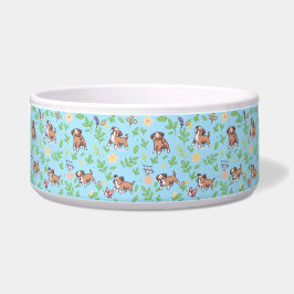 Boxer Hundskål Vårblommig Husdjur Matning Design