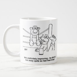 Boxer i Boxing Ring. Boxing Match Jumbo Mugg