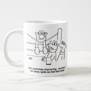 Boxer i Boxing Ring. Boxing Match Jumbo Mugg