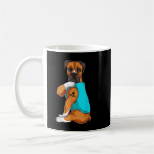 Boxer I Kärlek Mamma Tattoapparel Hund Mamma Gifts Kaffemugg