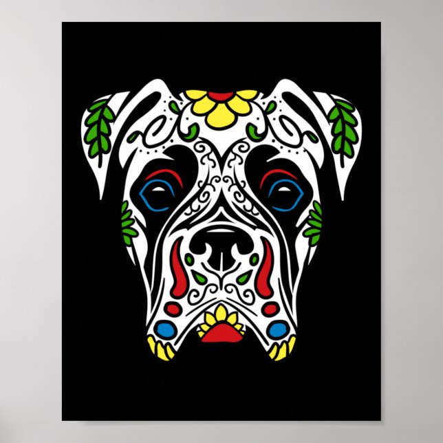 Boxer i vitt - statlig byrås socker skalle poster (Framsidan)