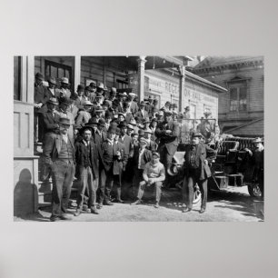 Boxer Jack Johnson and Tränares, tidigt 1900-talet Poster