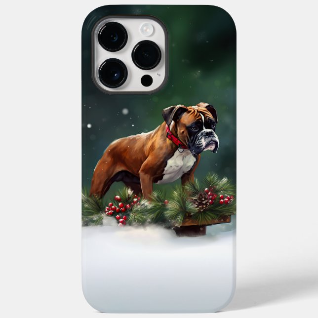 Boxer jul snö vinter (Baksida)