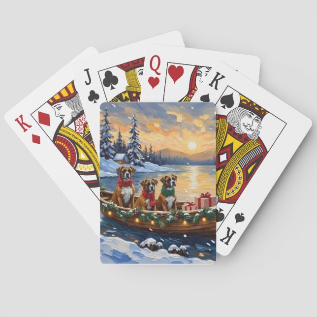 Boxer julbåtshögtid casinokort (Baksidan)