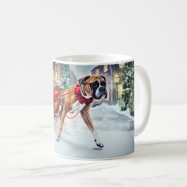 Boxer Julfestliga Säsongen Kaffemugg (Framsida höger)