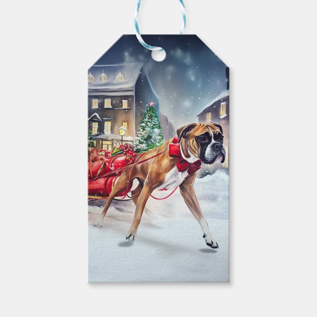 Boxer Julfestliga Säsongen Presentetikett (Framsidan)
