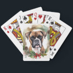 Boxer-julfransens andedräkt Festive Valp Casinokort<br><div class="desc">Tittar du perfekten julklapp till din hårig vän? Vår Hund julklapp är precis vad du behöver! Med ett vackert jultema är det idealisk present till ditt älskade husdjur. Oavsett om du är hund, hund, eller bara ett hund älskare, kommer den här presenten säkert att ge valpen glädje och upphetsning under...</div>