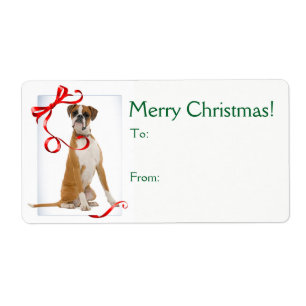 Boxer-julgåva Stickers Fraktsedel