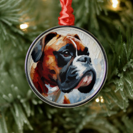 Boxer Julgransprydnad Metall