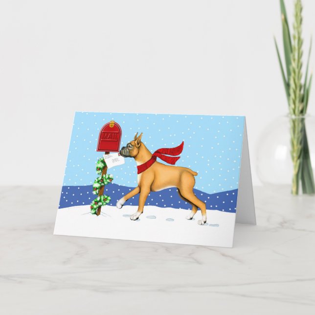 Boxer-julpost Helgkort (Framsida)