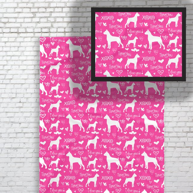 Boxer Kärlek Fleece Blanket - I Kärlek Boxers Pet  (Skapare uppladdad)