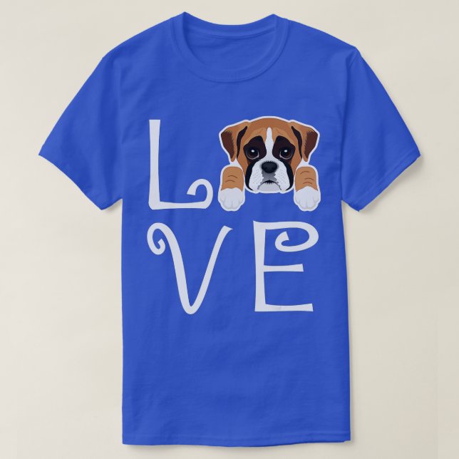 Boxer Kärlek Hundägare Boxer Puppy  T Shirt (Design framsida)