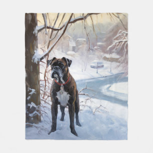 Boxer Låt det snöa jul Fleecefilt