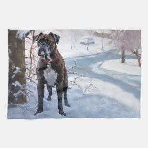 Boxer Låt det snöa jul Kökshandduk