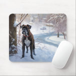 Boxer Låt det snöa jul Musmatta<br><div class="desc">Upplev vintern med vår "Låt det snöa!" Hund i Snö"-design! Den här fina produkten fångar den vismliga andan av att hundar leker i snö och lägger till en liten aning vinter till er dag. Oavsett om du är en hund älskare eller bara kärlek som snöfallet är det här perfekten för...</div>