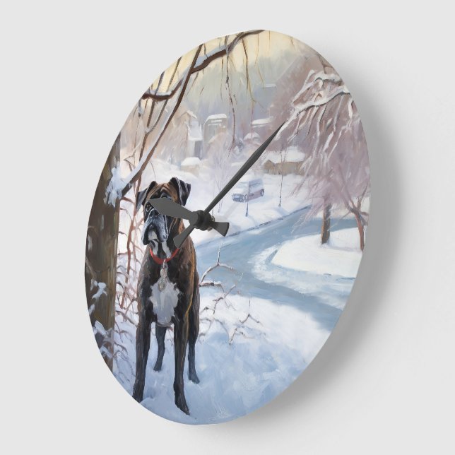 Boxer Låt det snöa jul Stor Klocka (Vinkel)