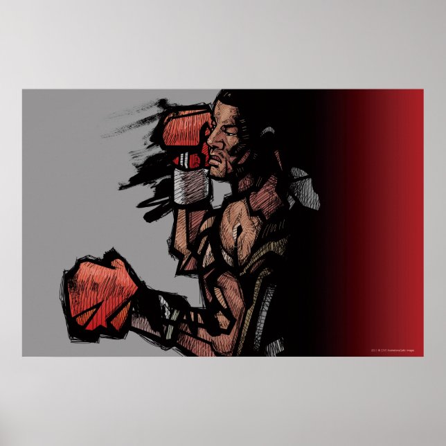 Boxer ljuger ned poster (Framsidan)