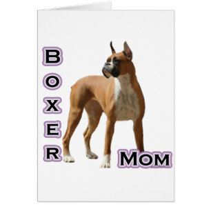 Boxer Mamma 4 Hälsningskort