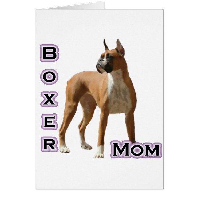 Boxer Mamma 4 Hälsningskort (Framsidan)