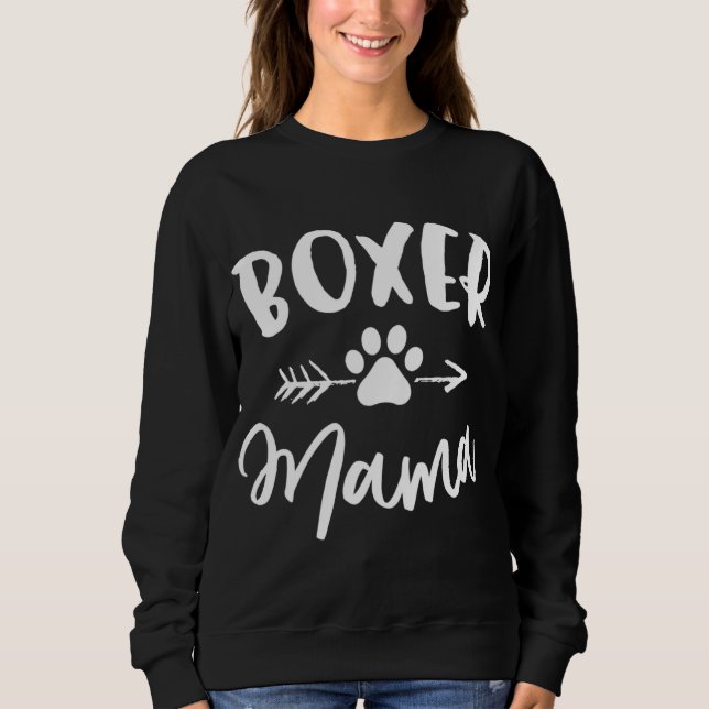 Boxer Mamma Boxer Älskare Owner Gift Boxer Hund Ma T Shirt (Framsida)