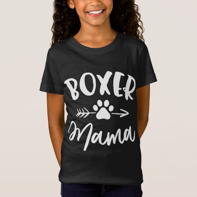 Boxer Mamma Boxer Älskare Owner Gift Boxer Hund Ma T Shirt (Framsida)