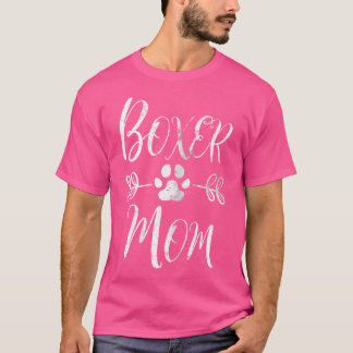 Boxer Mamma Boxer Hund Ägare Rolig Boxer Hund Mo T Shirt