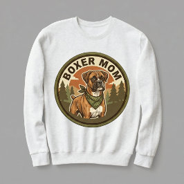Boxer Mamma Crewneck Boxer Hund Mamma Present Till T Shirt