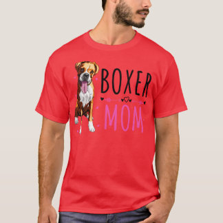 Boxer Mamma Cute Boxer Älskare Hundägare T Shirt