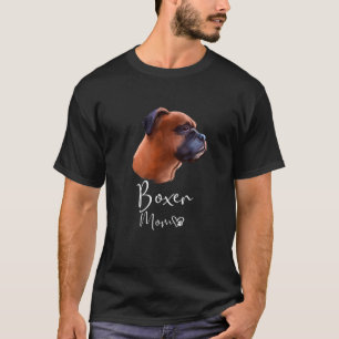 Boxer Mamma Cute Puppy Hundägare Boxer Hund T Shirt