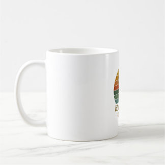 Boxer Mamma Hund Retro Solnedgång Tassavtryck_1 Kaffemugg