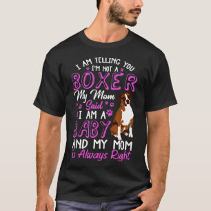 Boxer Mamma Hund T Shirt