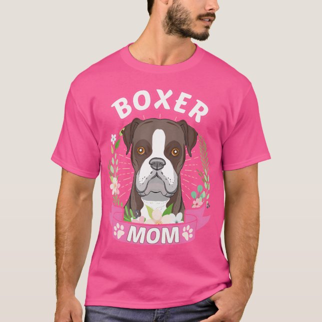 Boxer Mamma Shirt Mors dag Gift T (Framsida)