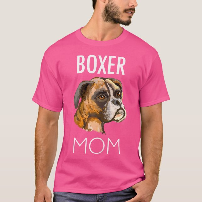 Boxer Mamma Tshirt Tee T Shirt (Framsida)