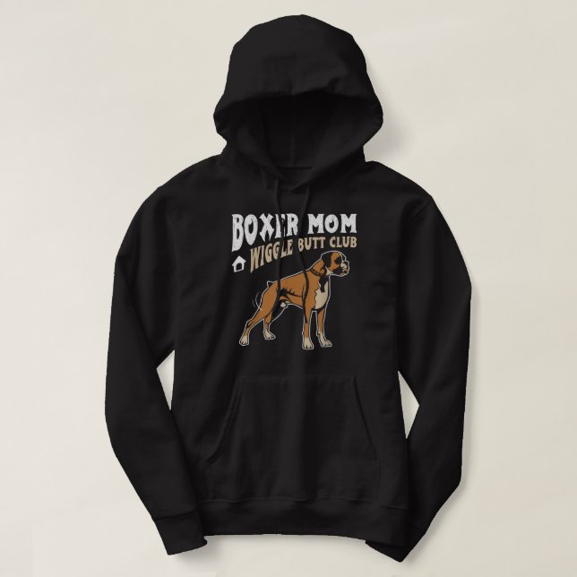 Boxer Mamma Wiggle Butt Klubb design Boxer-design  Hoodie (Design framsida)